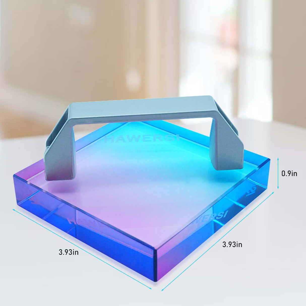 HAWERSI HTV Cooling Block with Handle,Craft Tool for Cooling Vinyl Heat Press,Accessories for Cricut Sublimation Paper,Heat Transfer Vinyl,Sublimation HTV, DTF Film,Iron on Vinyl,Heat Transfer Paper HAWERSI