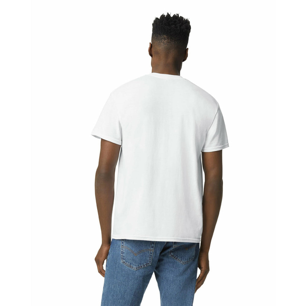 Gildan Unisex Adult Dryblend T-shirt, Style G8000, Multipack, White (2-pack), Medium US Gildan
