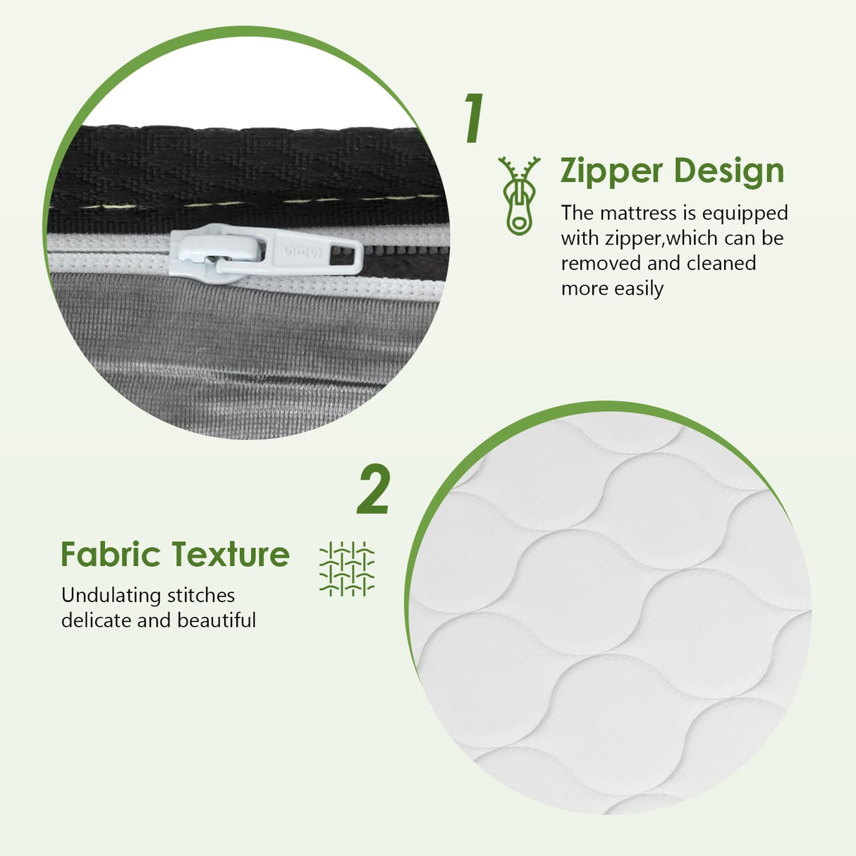 PayLessHere 10 Inch Innerspring Twin Mattress Medium Firm Hybrid Mattress with Removable Cover CertiPUR-US Certified Bed-in-a-Box Pressure Relief Foam Mattress,White PayLessHere