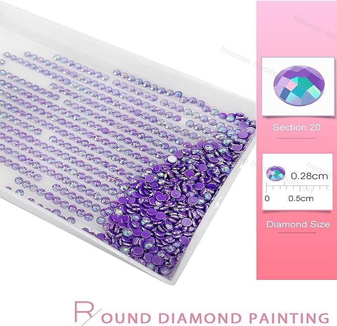 Huacan Diamond Painting Kit AB Diamond Art Kits for Adults,Dreamcatcher Full Round Drill Flower Picture Art Craft Home Wall Decor 12x16in Huacan