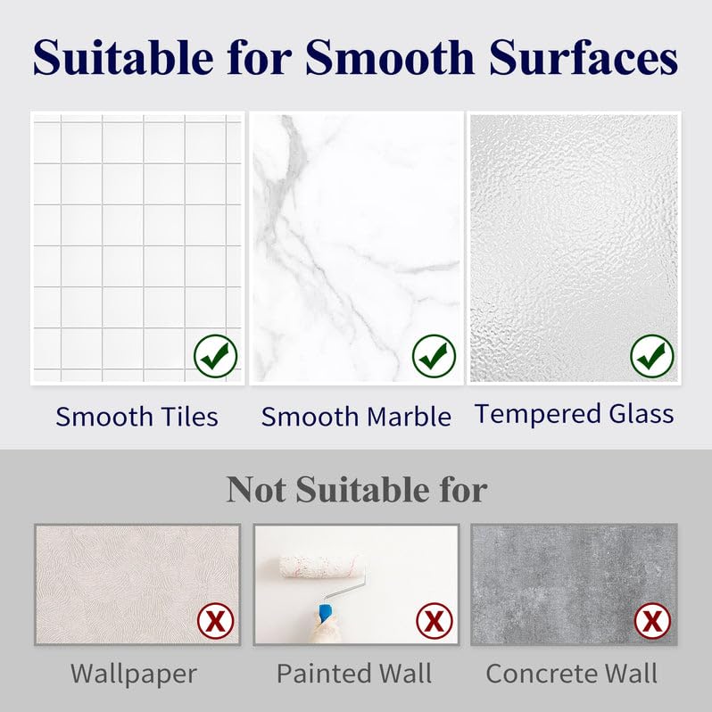 Kitsure Shower Caddy - 2 Pack Rustproof Shower Organizer, Drill-Free & Quick-Dry Shower Shelf for Inside Shower with Large Capacity, Durable Stainless Steel Shower Rack with 4 Hooks, Black Kitsure