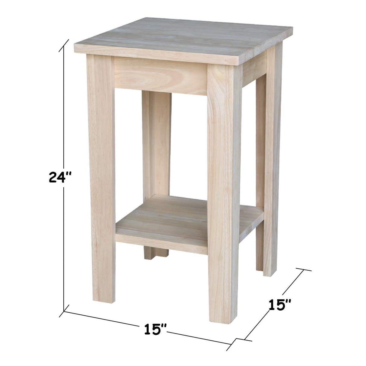 International Concepts Shaker Plant Stand, Unfinished IC International Concepts