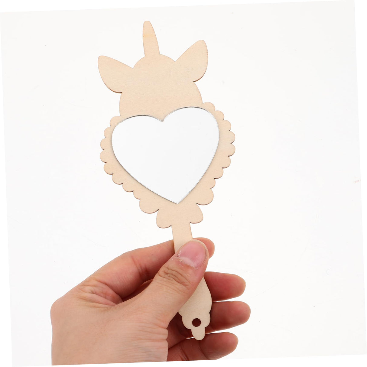 Didiseaon 12-Piece Unfinished Wooden Mirror Craft Set for Kids DIY Princess Hand Mirrors for Girls Birthday Parties and Craft Activities Safe Unbreakable for Toddler Decor Didiseaon