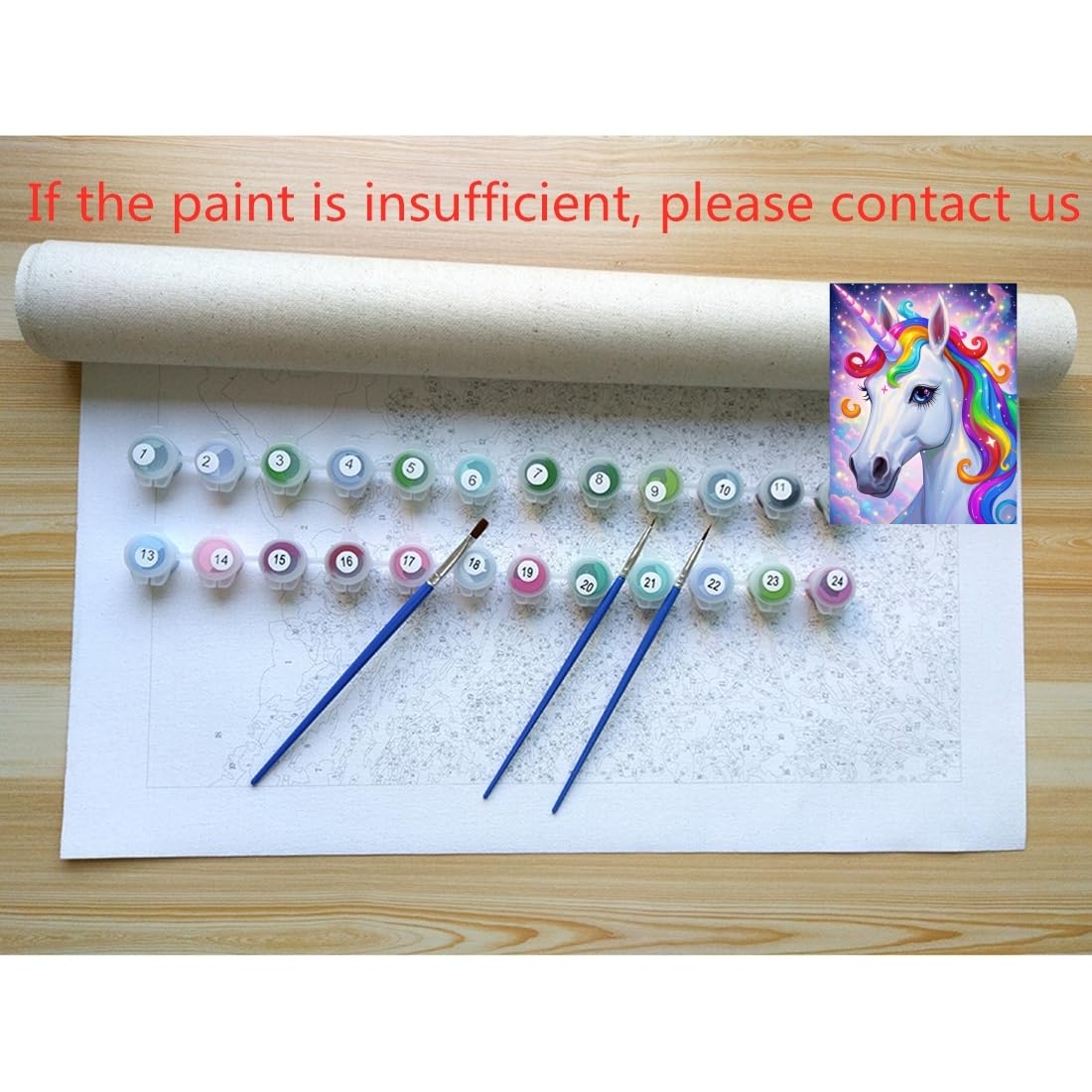 ACANDYL Unicorn DIY Paint by Numbers Kit for Adults Paint by Numbers Beginner Canvas Painting by Number DIY Acrylic Oil Painting on Canvas Arts Craft Decoration 16x20 in ACANDYL