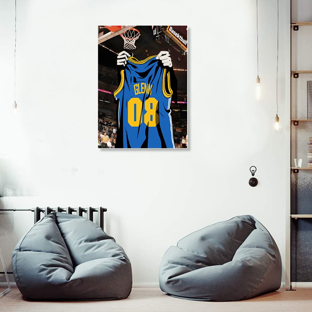 MBHappy Wooden Jigsaw Puzzles for Adults - Custom Name and Number on (Golden State) Basketball Player Art Photo - 300 500 1000PCS Puzzles Game Home Wall Decor MBHappy