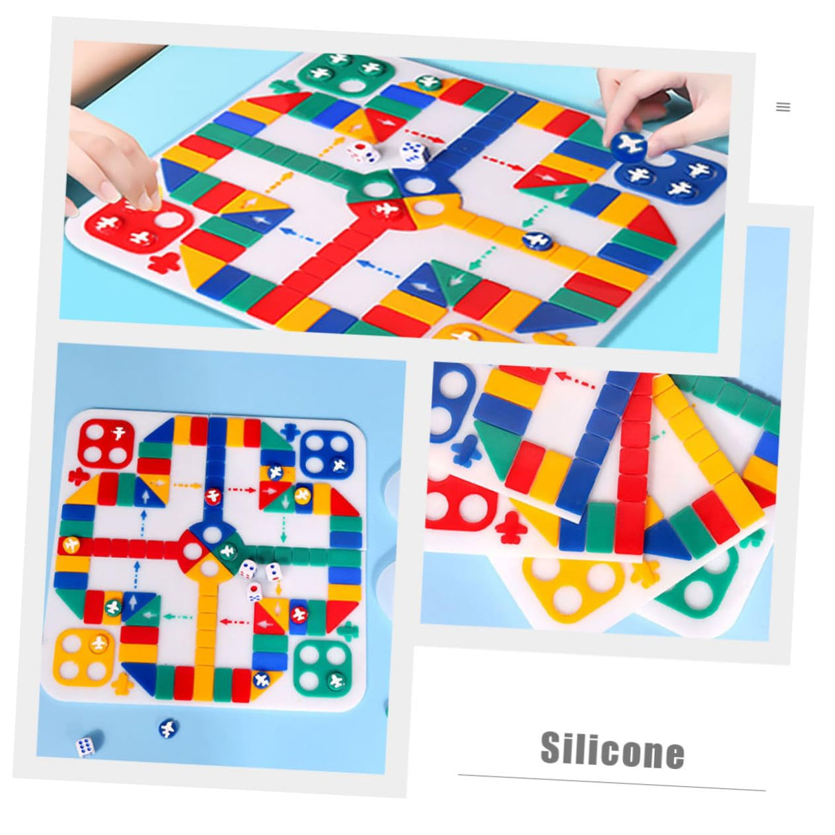 VILLCASE 2pcs Aeroplane Chess Puzzle Play Chess Mold Chess Board Resin Chess Board Game Mold DIY Silicone Chess Board Mold Silicone Molds Resin Molds Chess Table 3D Epoxy Toy VILLCASE