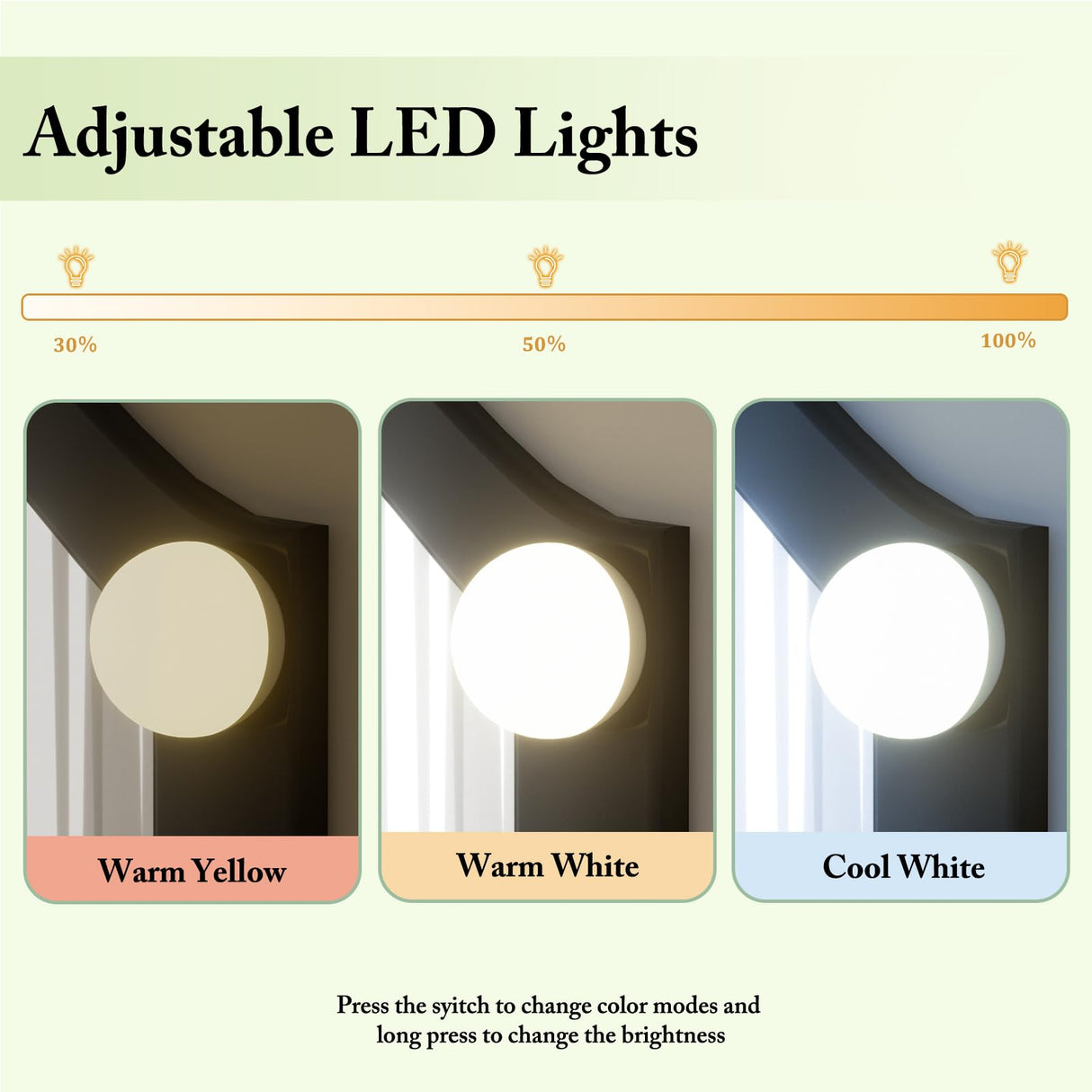 SAYMA Vanity Desk with LED Light and Mirrors, Makeup Table Set with 5 Sliding Drawers & 2 Shelves, 3 Color Lighting Modes and Soft Cushioned Stool for Bedroom, Bathroom (Black) SAYMA