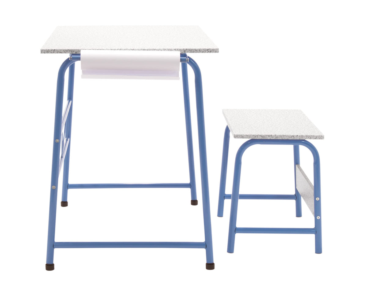 SD Studio Designs Project Center, 55126 Craft Table Play Desk with Bench, Blue SD STUDIO DESIGNS