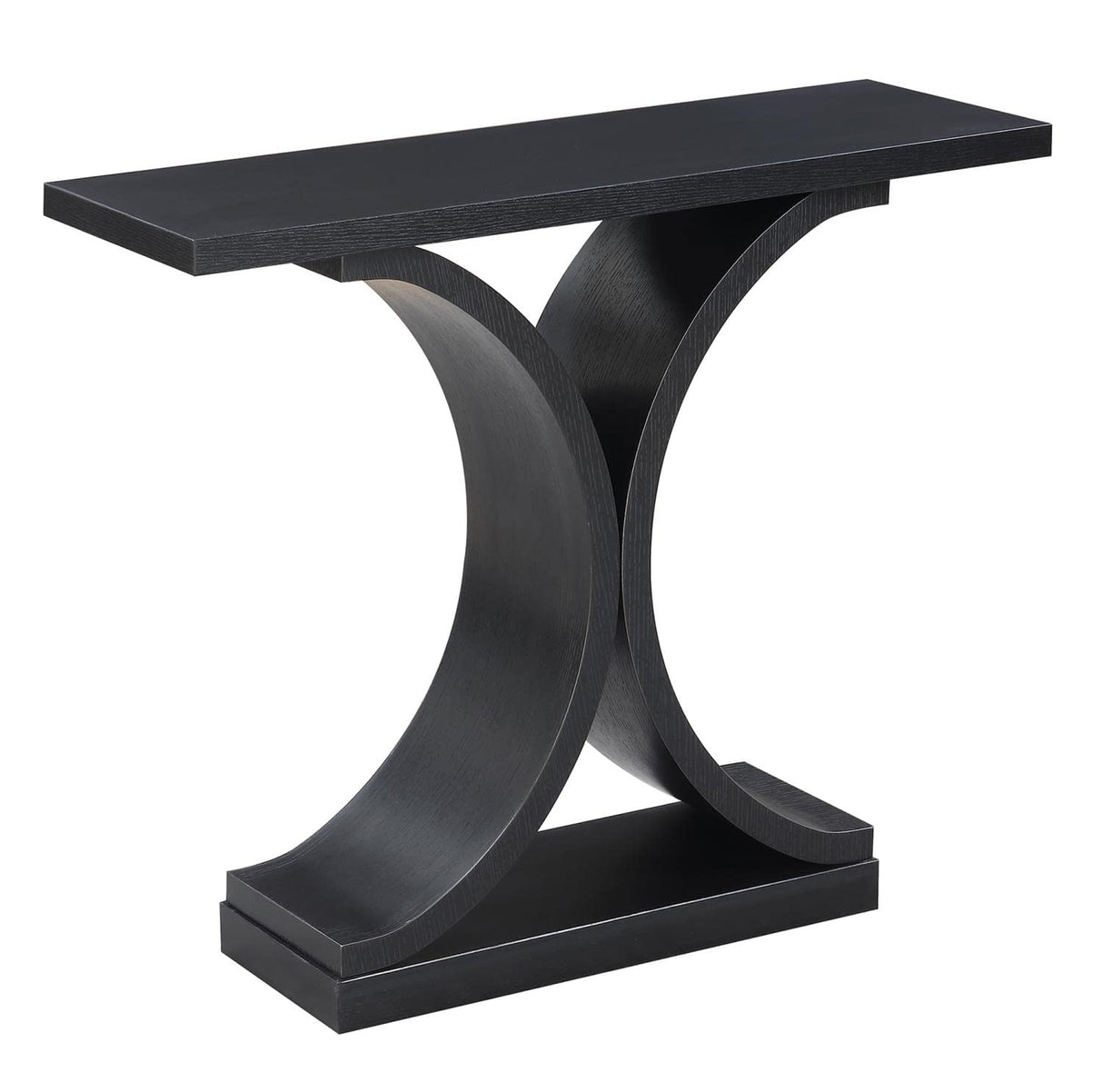 Convenience Concepts Newport Infinity Console Table, Black Convenience Concepts