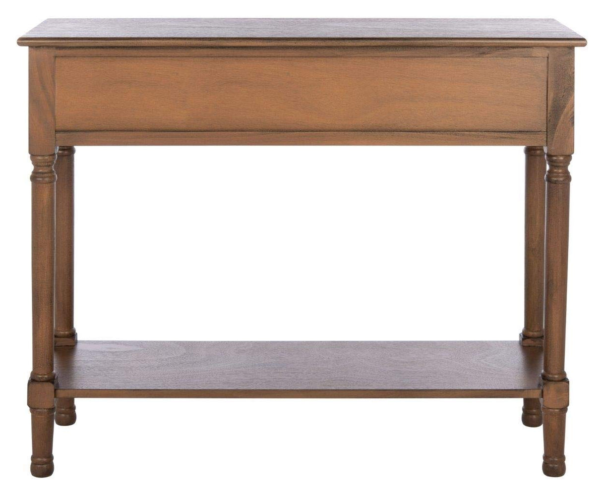 SAFAVIEH Home Collection Peyton Brown 2-Drawer Console Table CNS5704C Safavieh