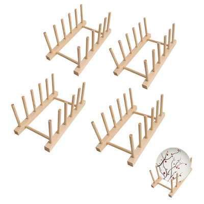 Set of 4 Wooden Puzzle Display Stand, Wooden Puzzle Storage Rack, Puzzle Organizer, Puzzle Holder Rack for Kids Adults Craft Collection Lovers