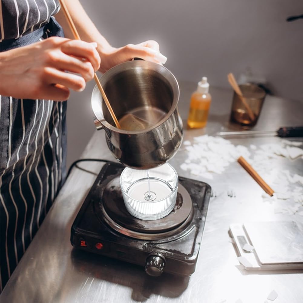 BENECREAT 6Pcs 3 Styles Candle Wick Centering Tool Holder, 1/2/3 Hole Acrylic Candle Wick Holder, Candle Wicks Centering Devices for Making Candles, Craft DIY BENECREAT