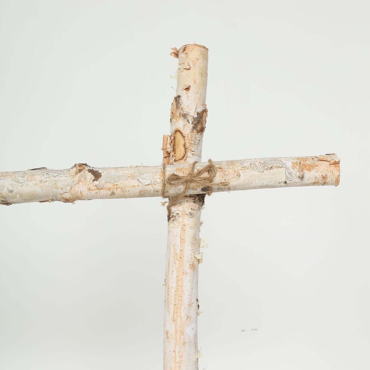 Tableclothsfactory 7.5ft Natural Birch Wood Square Wedding Arch, Rustic Arbor Photography Backdrop Stand Tableclothsfactory