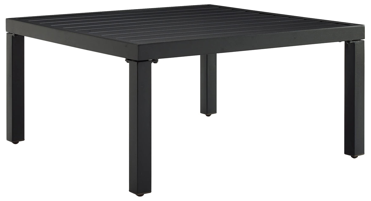 Crosley Furniture Piermont Weather Resistant Metal Outdoor Sectional Coffee Table for Patio, Deck, Porch, Matte Black Crosley Furniture
