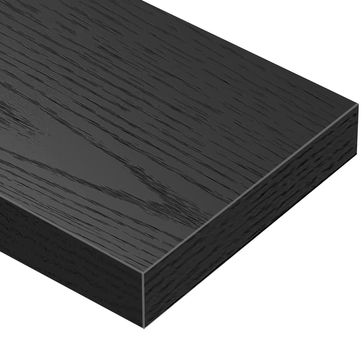 QEEIG Bathroom Shelves 55 inches Long Wall Shelf Large Extra Long 55 x 9 inch Set of 2, Black (008-140B) QEEIG