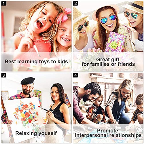 TUMOVO Flower Paint by Numbers Adult Paint by Number Floral Kids Paint by Number Kits Canvas DIY Oil Painting for Adults Kids Paint by Number Adult Paint by Number Kits Home Decor, 16 x20 Inch TUMOVO