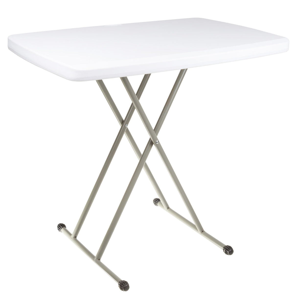 Everyday Home Folding Table - Lightweight Portable Folding Desk - Small Plastic Table for Camping, Playing Cards, and Crafting (White) Everyday Home