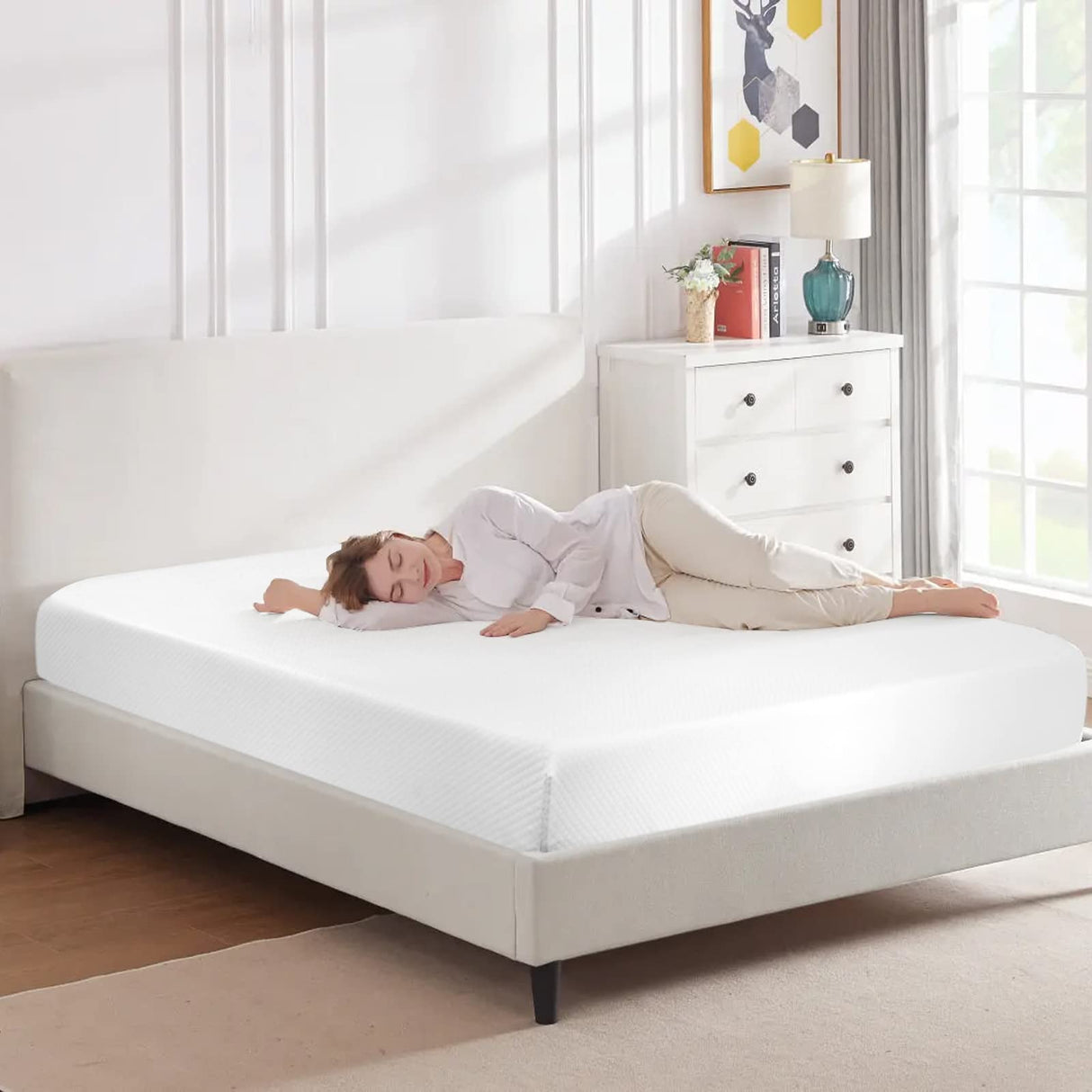 CL.HPAHKL Gel Memory Foam Mattress 14 inch Twin Size Mattress with Removable Soft Cover Medium Firm Mattresses CertiPUR-US Certified/Bed-in-a-Box for Cool Sleep Relieving Pressure Relief CL.HPAHKL