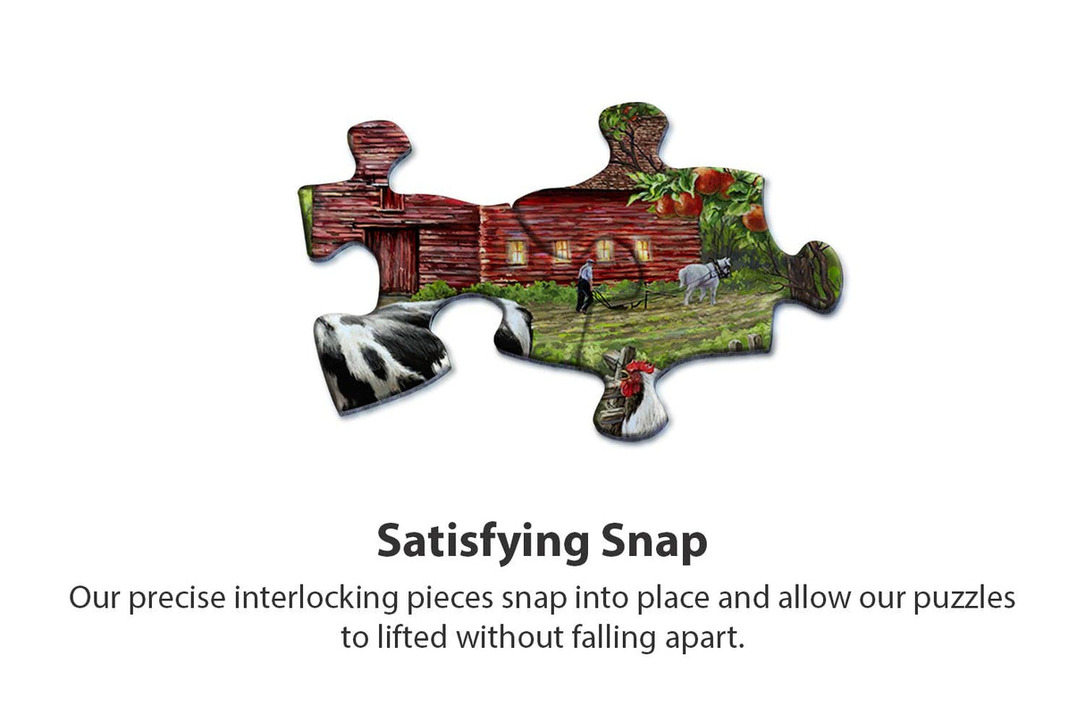 Springbok's 500 Piece Jigsaw Puzzle Barnyard Animals - Made in USA Springbok