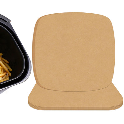 Air Fryer Liners Disposable Parchment Paper Sheets, 8 Inch Unbleached Baking Paper Liner for Grilling, Wrapping, Steamer, Microwave, Oven(100 Count)