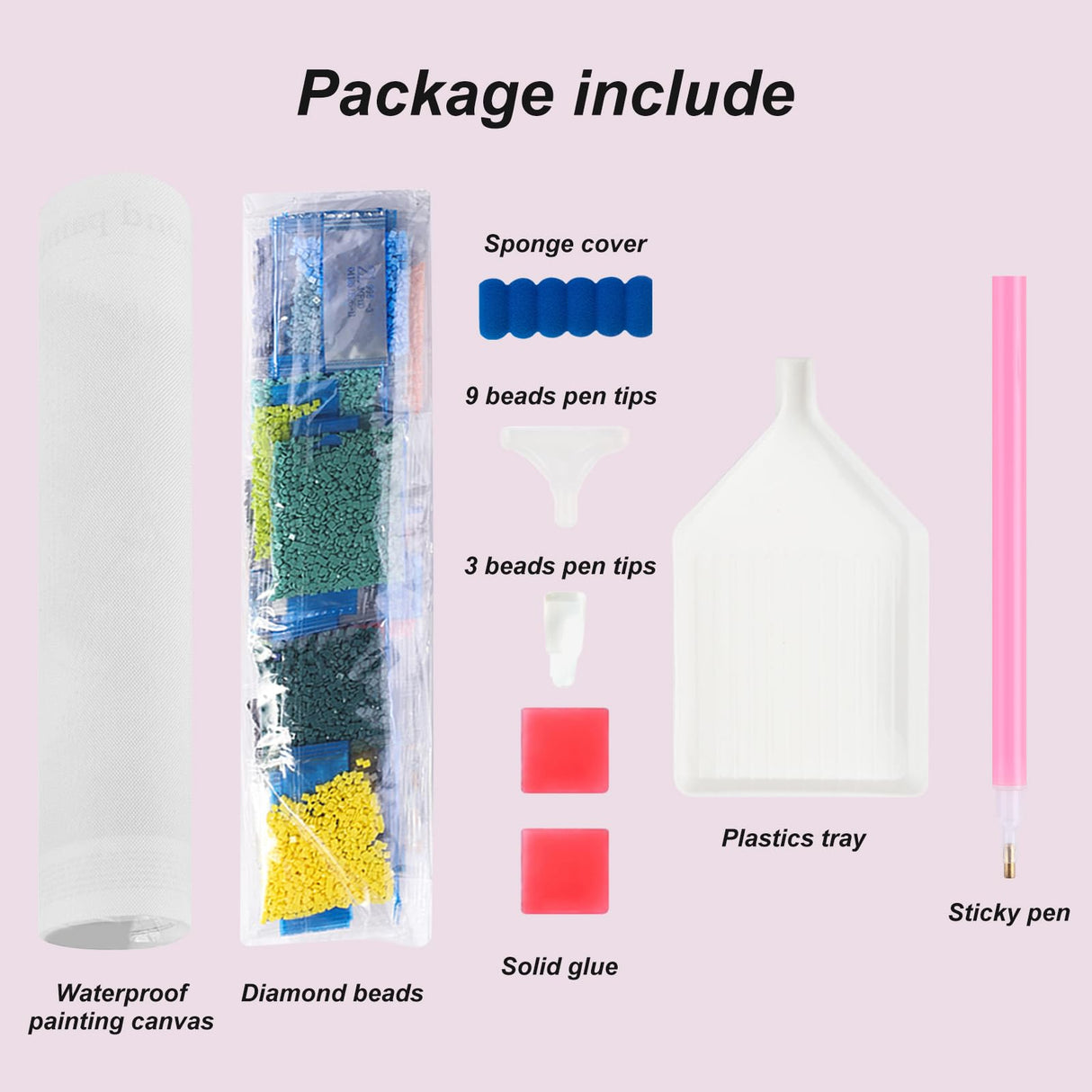 Acudotr Diamond Painting Kits for Adults, 5D DIY Dog Diamond Art Kits for Beginners, Full Drill Diamond Painting Kits for Home Wall Decor, 12x12 Inch Acudotr