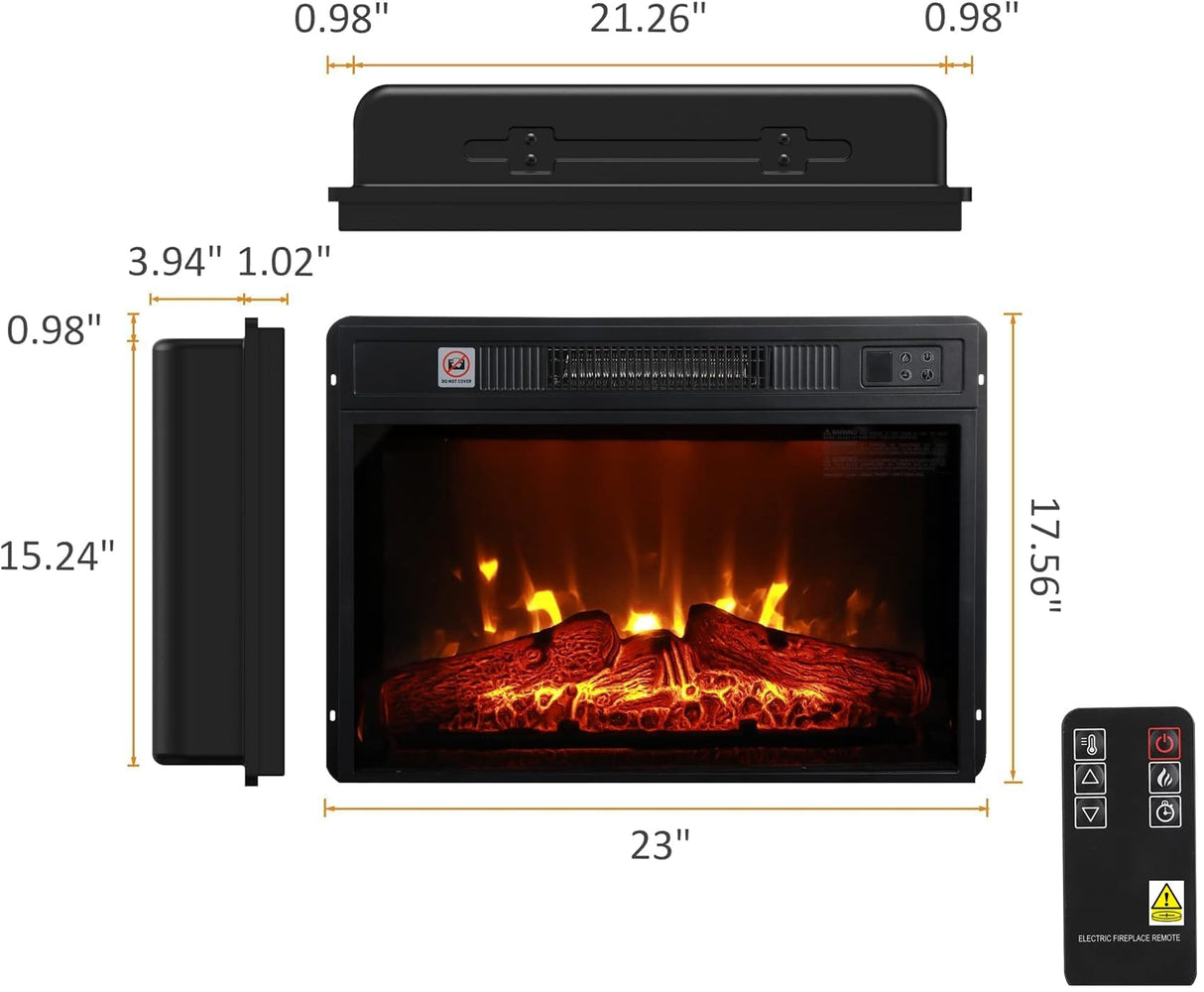 Naice 70" Electric Fireplace with Mantel and Cabinets, Fireplace TV Stand for Living Room Bedroom, Stacked Stone Surround and Remote Control 3D Realistic Flame, White Naice