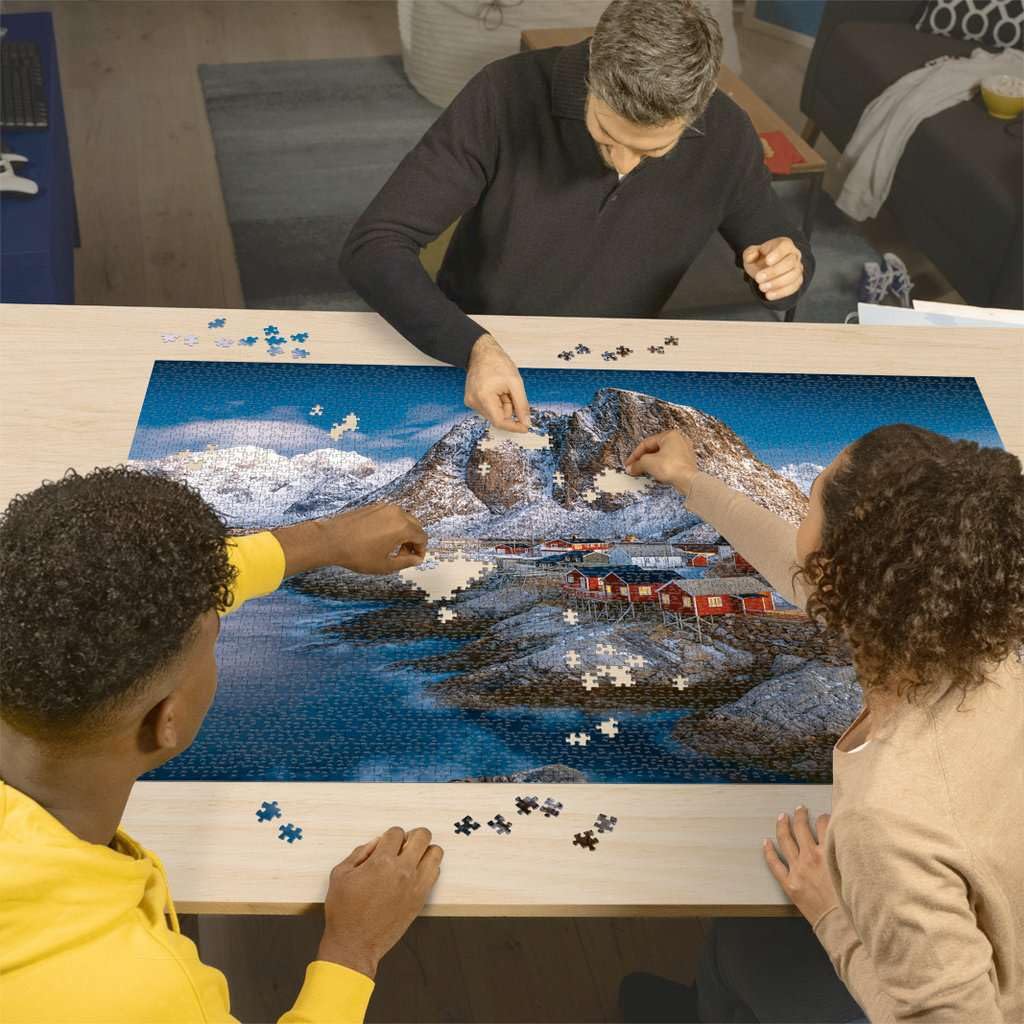 Ravensburger Hamnoy, Lofoten 3000 Piece Jigsaw Puzzle for Adults - 17081 | Premium Quality, Durable Blueboard | Unique Handcrafted Tooling | Perfect Interlocking Fit | Ideal for Advanced Puzzlers Ravensburger