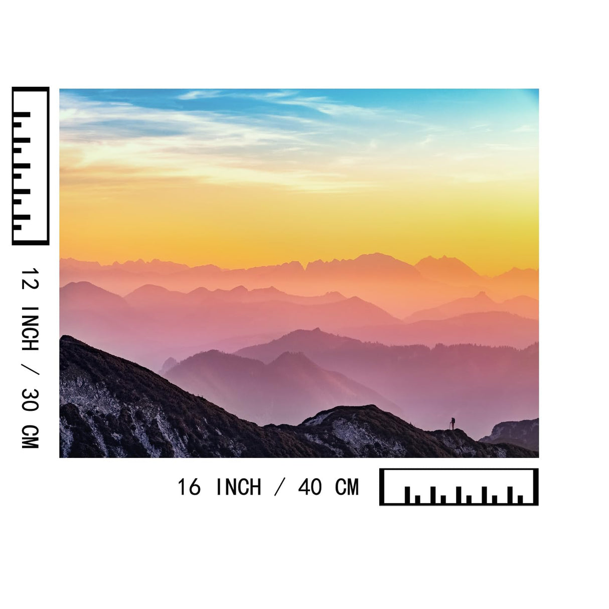 BAISITE Paint by Numbers Kit for Adults Beginners,12" Wx16 L 2 Pack Canvas for Painting Kits for Adults in Colorful Box-PBN205-206 BAISITE