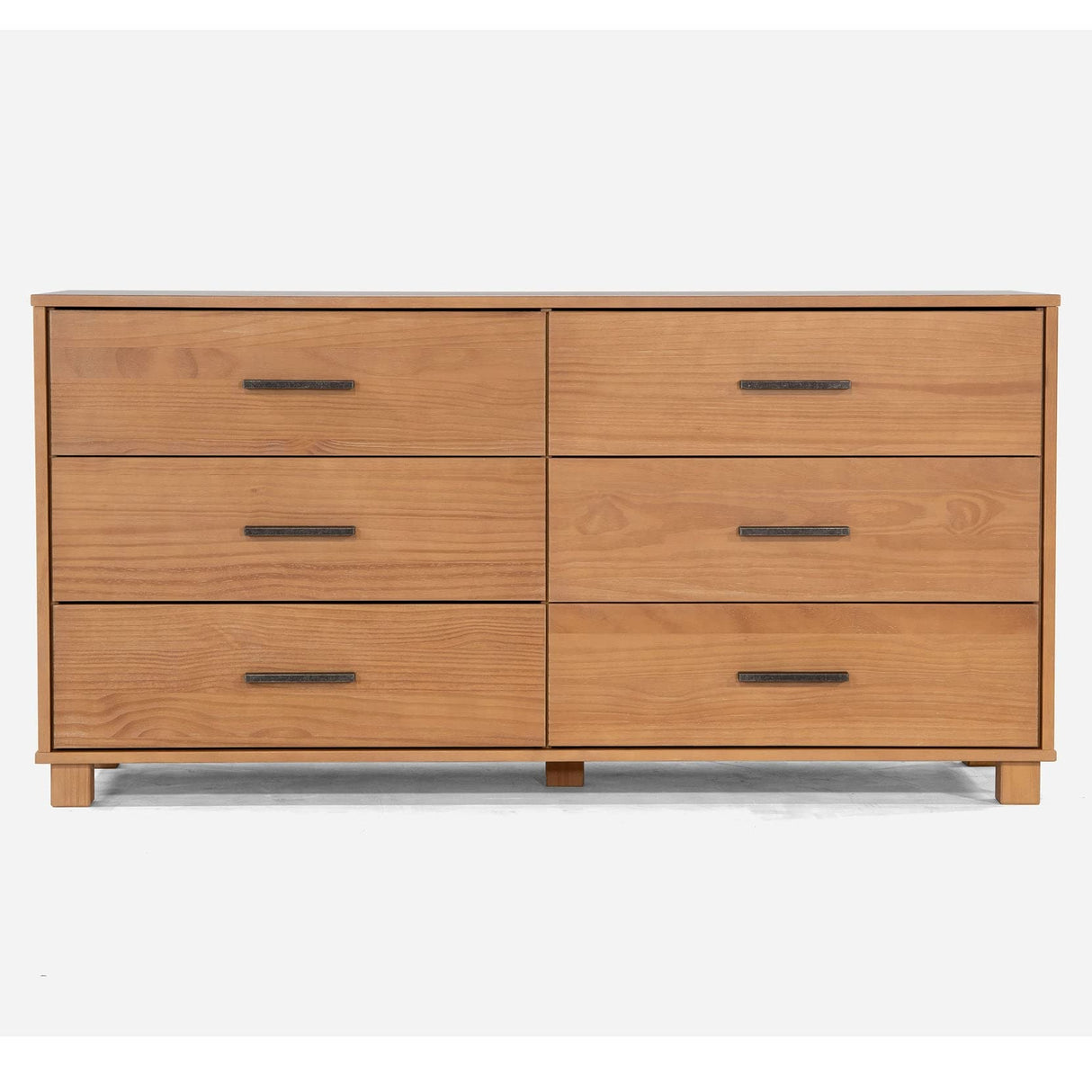 Grain Wood Furniture Loft 6-Drawer Dresser, Solid Wood with Acacia Finish Grain Wood Furniture
