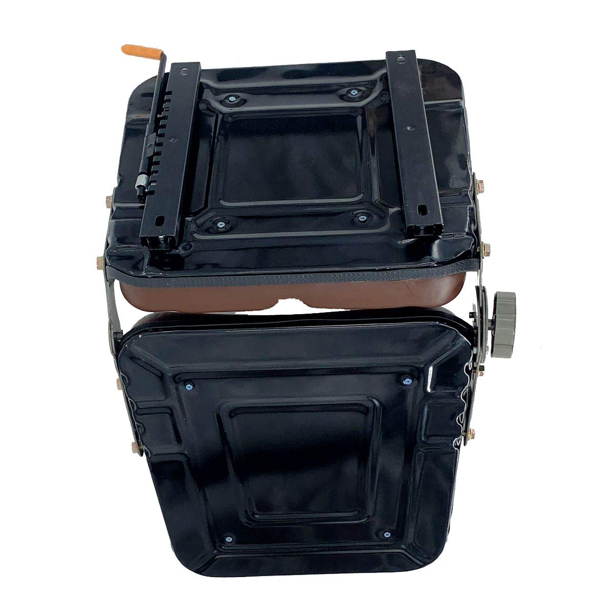 Cozyel PVC Forklift Seat Suspension Tractor Seat with 140° Adjustable Back | Brown | Fits Excavator Forklift, Tractor, Skid Loader, Backhoe Dozer Telehandler, Heavy Mechanical Seat Cozyel