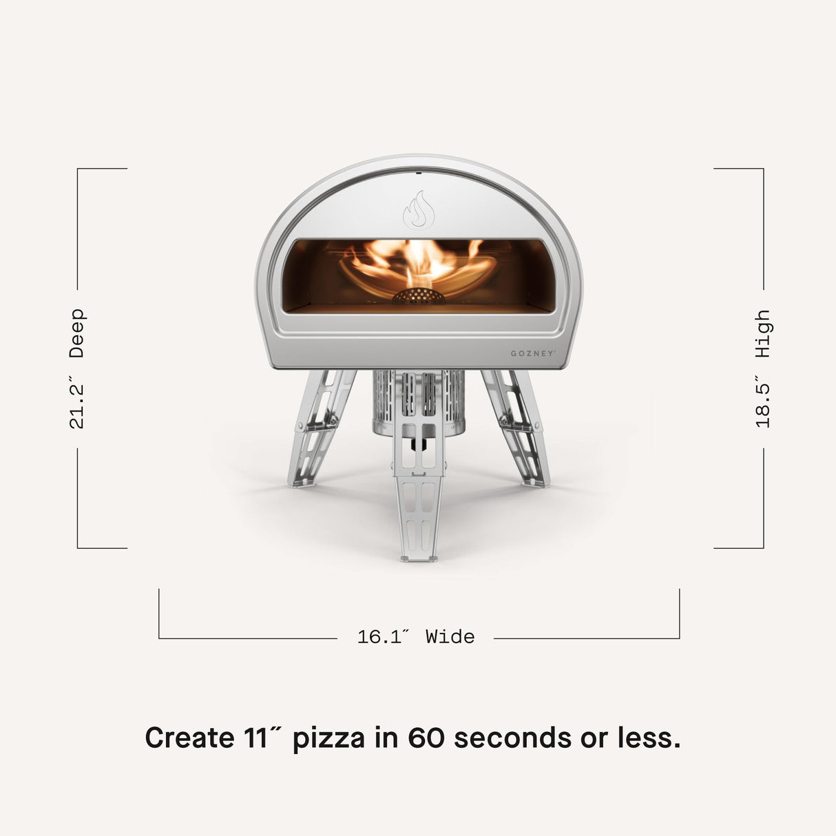 Gozney Roccbox Outdoor Pizza Oven, Grey, Portable, Gas & Wood Fired, Restaurant-Grade Gozney