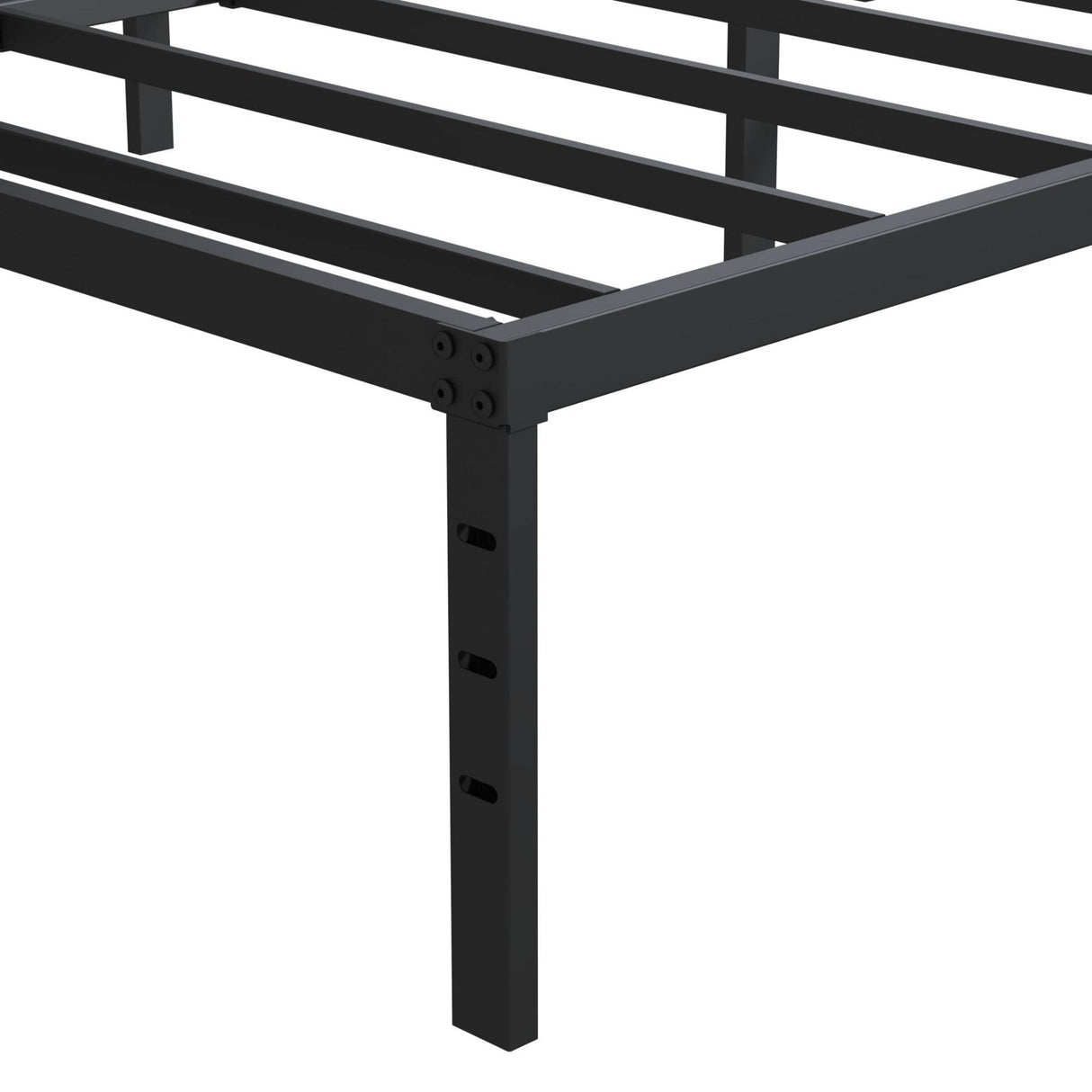 Maenizi 14 Inch Metal Bed Frame Queen Size No Box Spring Needed, Heavy Duty Platform Support Up to 3000 lbs, Easy Assembly, Noise Free, Black Maenizi
