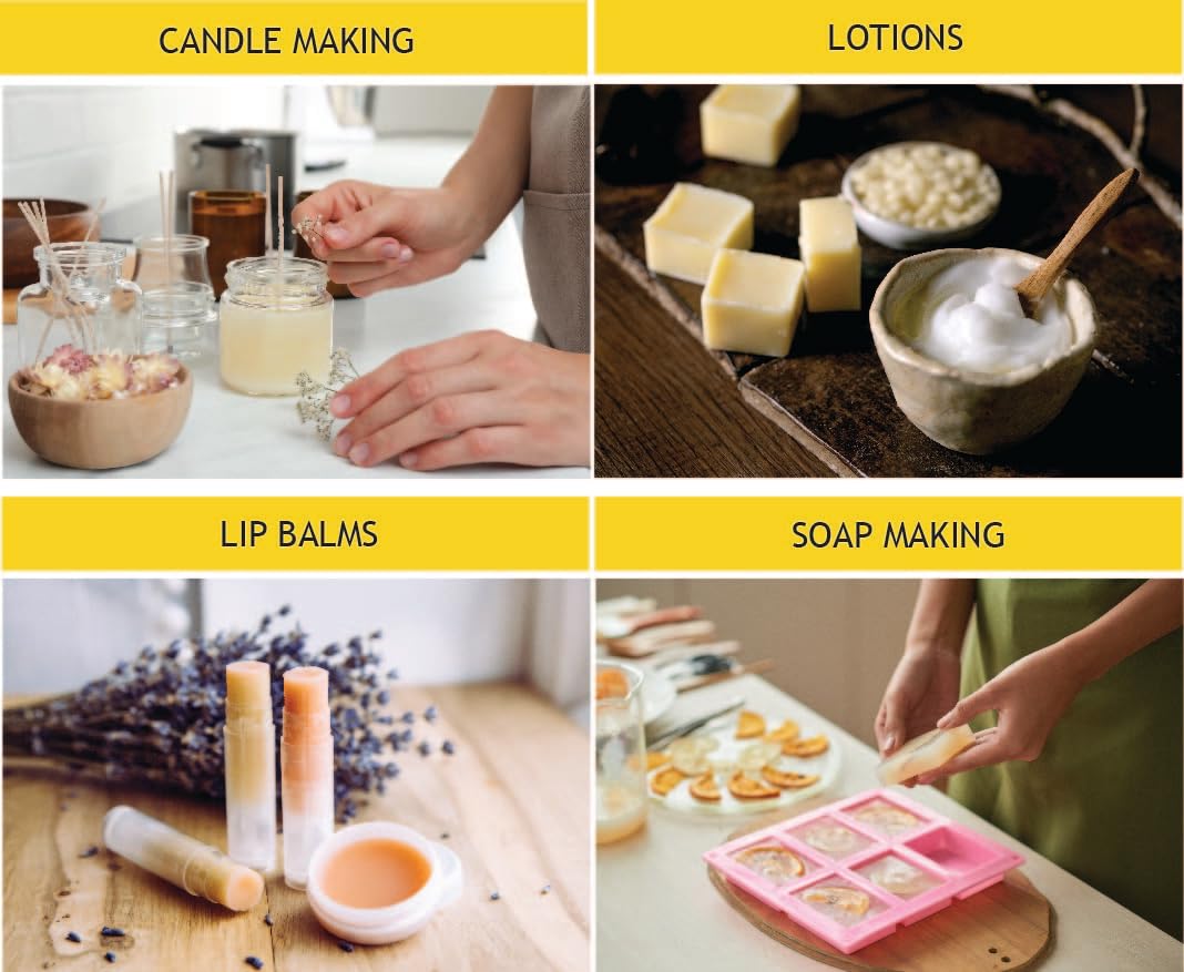 White Beeswax Pellets (1 lb) | 100% Pure, Cosmetic Grade, Triple-Filtered Beeswax for DIY Skin Care, Lip Balm, Lotion, and Candle Making BEESWORKS