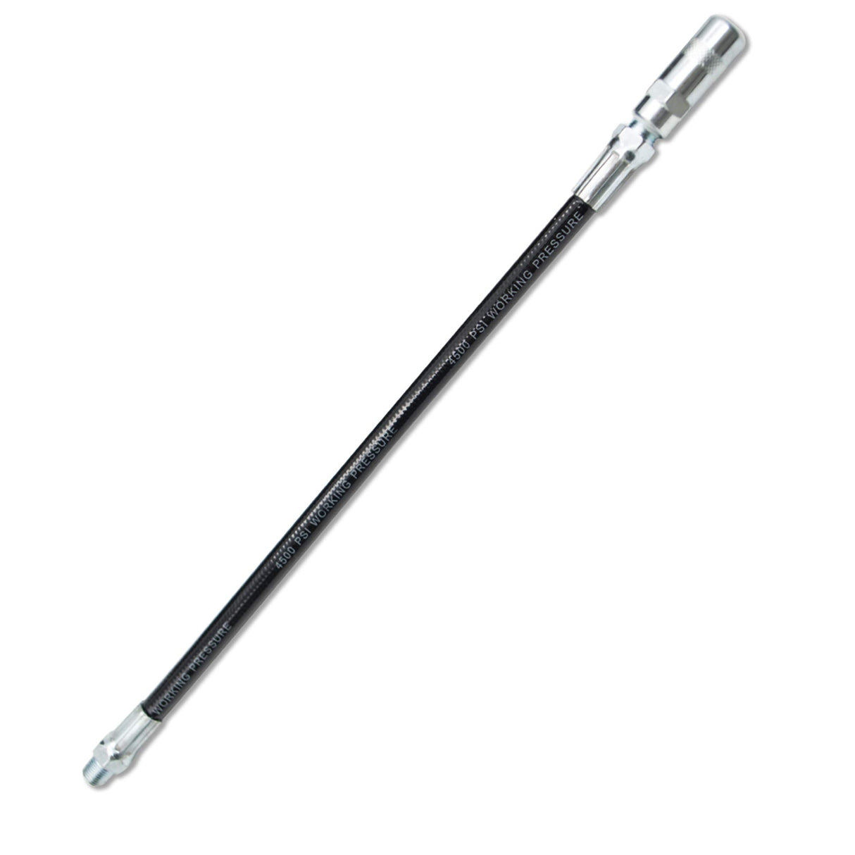 FIXSMITH-Grease-Gun-Hose,4500 PSI,12 Inch Flexible Whip Hose Extension with Coupler for Hand Operated Grease gun,1 PACK. FIXSMITH