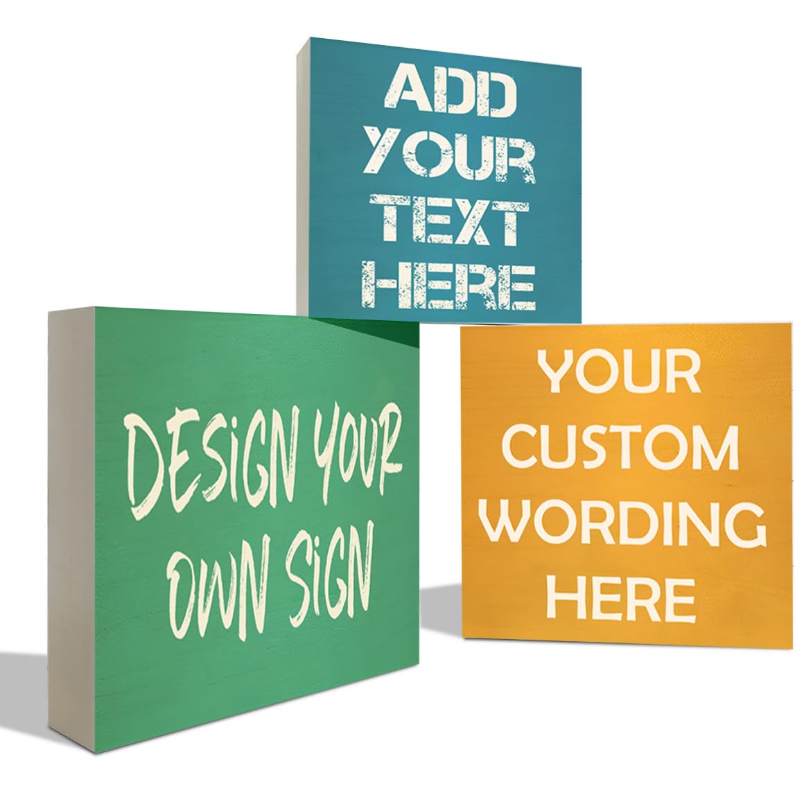 Foomegik Custom Classic Sign for Office Decor, Personalized Desk Decor Signs, Add Your Text, Customized Wooden Home Decor, Modern Farmhouse Decor, Funny Desk Accessories Living Room Bathroom Kitchen Generic