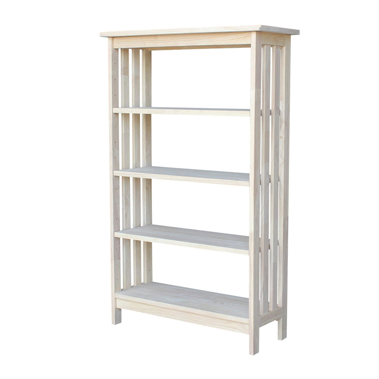 International Concepts 4 Tier Mission Shelf Unit, Unfinished IC International Concepts