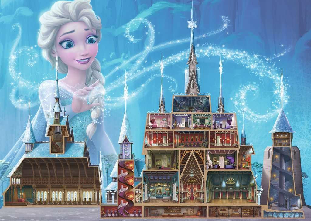 Ravensburger Disney Castle Collection: Elsa 1000 Piece Jigsaw Puzzle for Adults - 12000261 - Handcrafted Tooling, Made in Germany, Every Piece Fits Together Perfectly Ravensburger