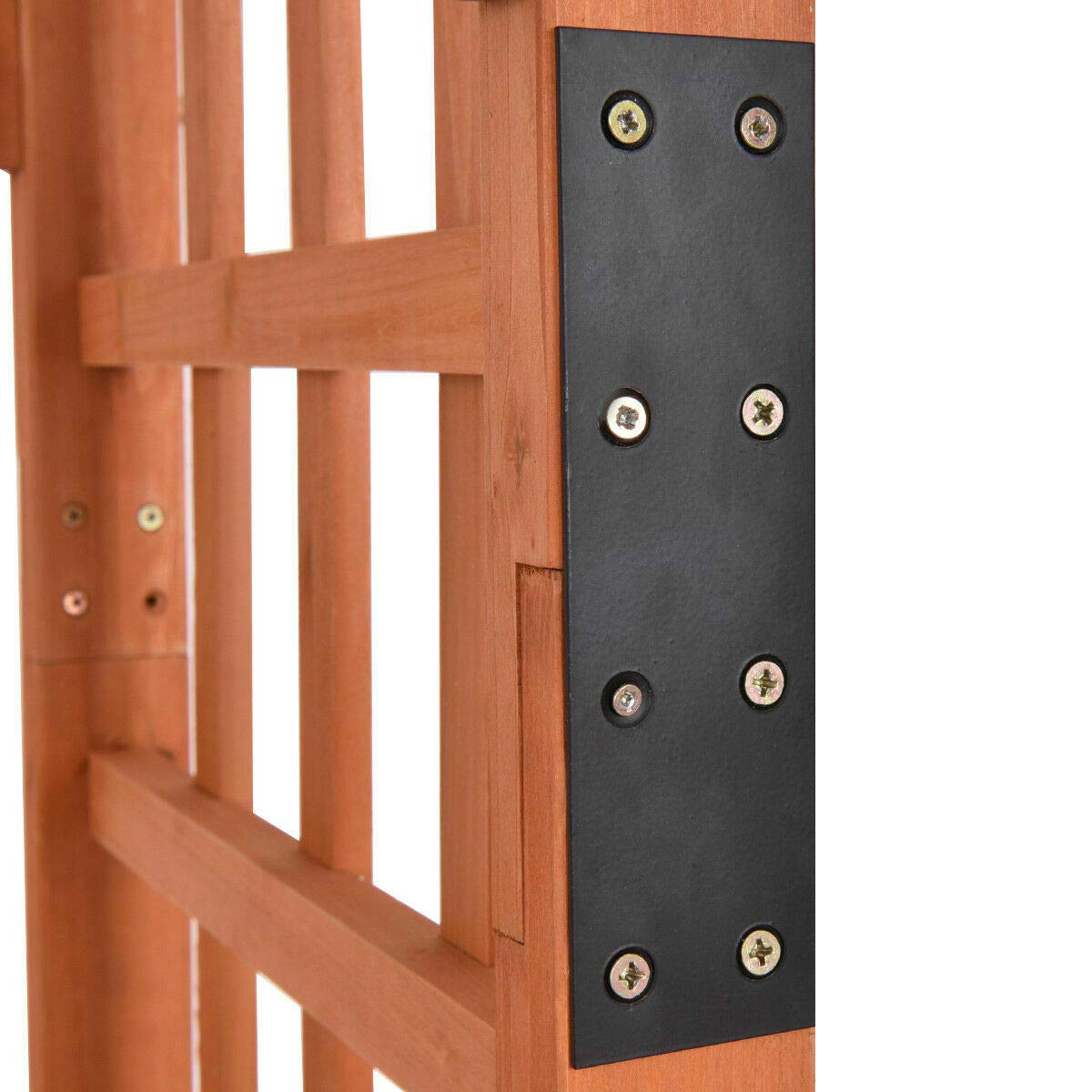 Classic Style Seedling Soar Master Cedar Wooden 63"x23.5"x84.5" Superior Outside Arbor Arch Pergola Trellis Wood Garden Yard Lattice ANA Store