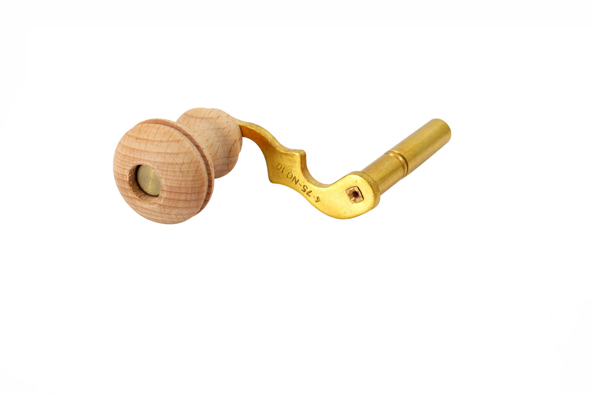 Modern Grandfather Clock Winding Key Crank Winder Mainspring Key Clock Winding Tool Brass Made (Key No. 00-2mm I.D.) TAURISH