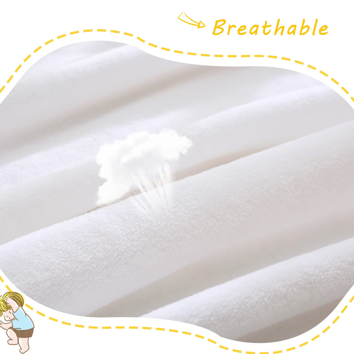 Exclusivo Mezcla Fleece Throw Blanket for Couch, Super Soft and Warm Blankets, White Throw All Season Use, Cozy, Plush, Lightweight, 40x50 Inches Exclusivo Mezcla