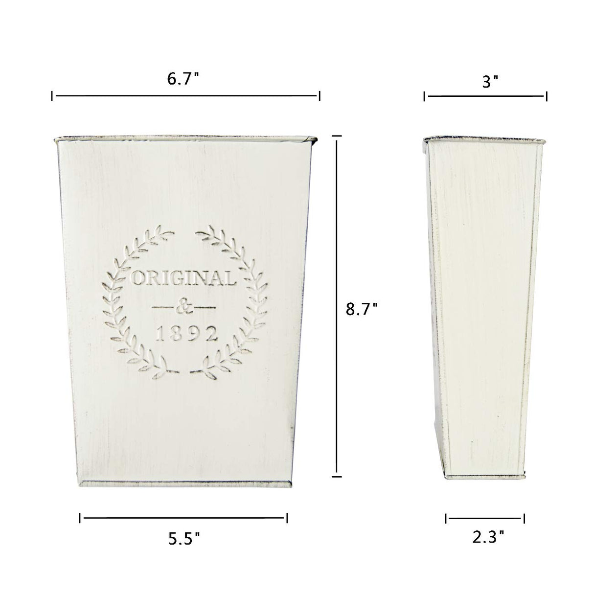 LESEN Set of 2 Farmhouse Metal Wall Planter,Rustic Wall Decor Country Hanging Wall Vase Box for Plants Flower Home Decoration LESEN