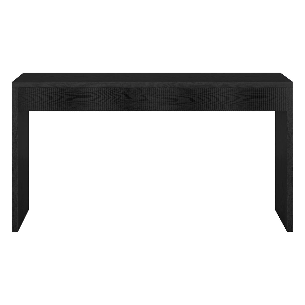 Henn&Hart 55" Wide Rectangular Console Table in Natural Black, for Home, Living Room, Bedroom, Entertainment Room, Office Henn&Hart