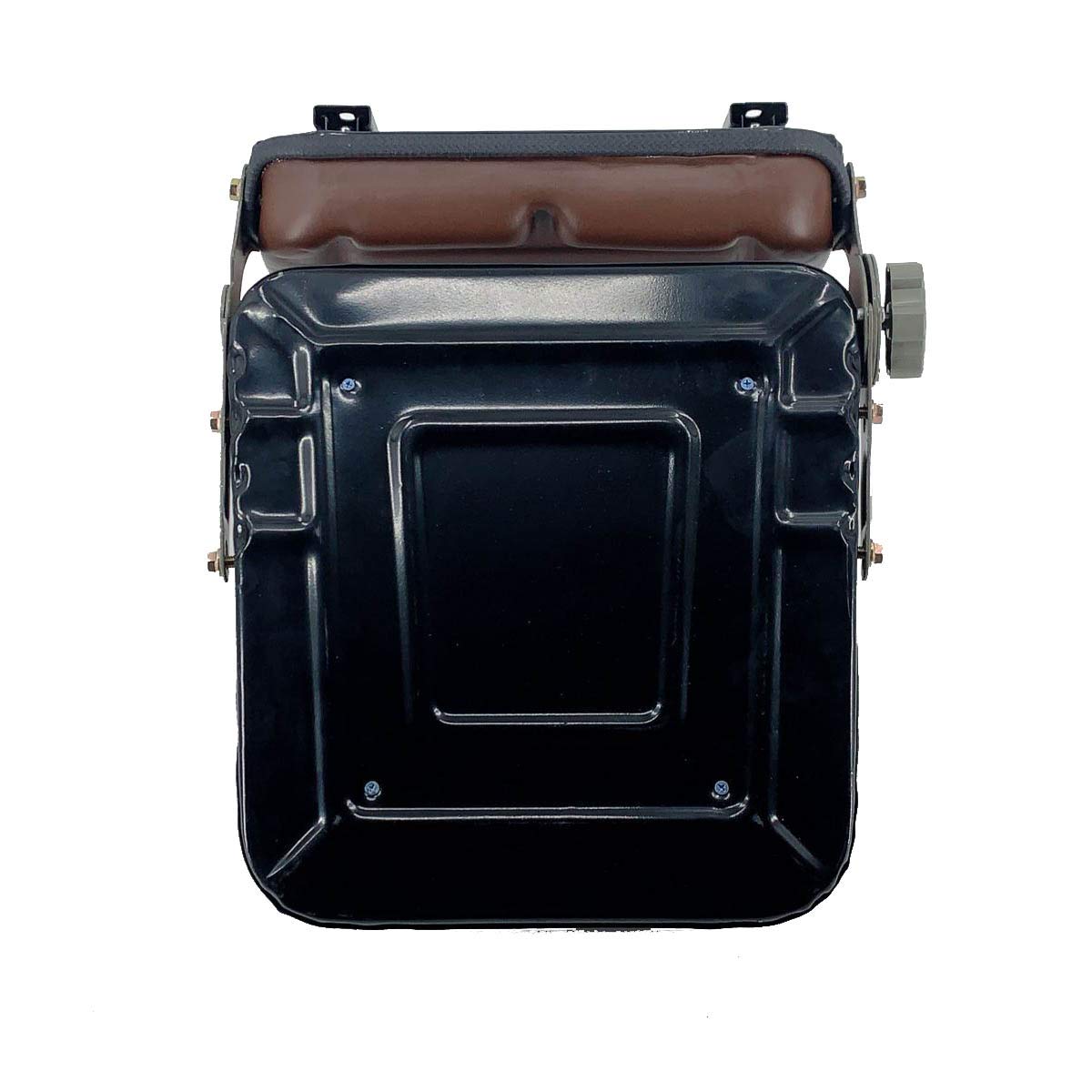 Cozyel PVC Forklift Seat Suspension Tractor Seat with 140° Adjustable Back | Brown | Fits Excavator Forklift, Tractor, Skid Loader, Backhoe Dozer Telehandler, Heavy Mechanical Seat Cozyel