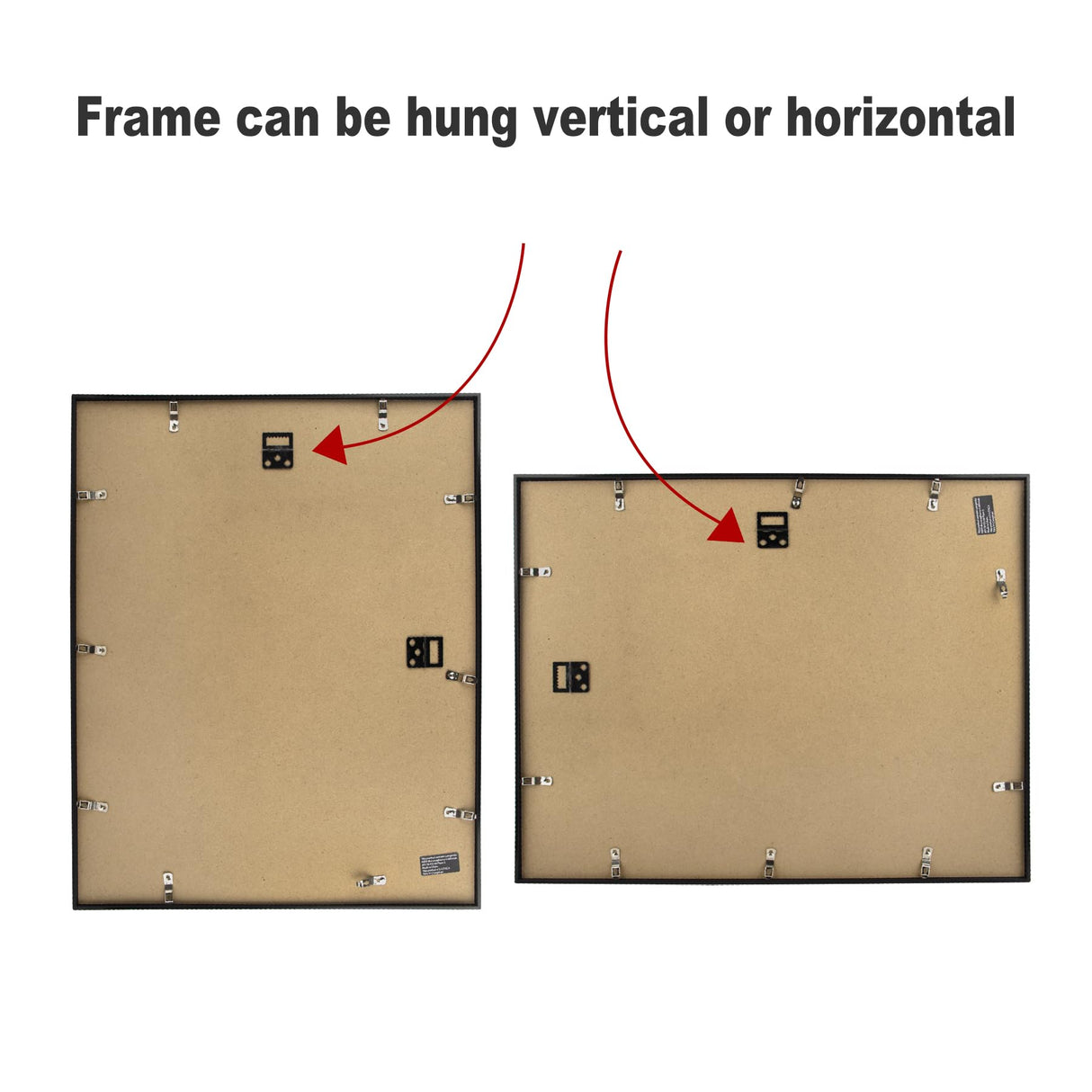 Golden State Art, 16x20 Picture Frame Set of 3, Black Thin Border Photo Frame, Display Pictures 11x14 with Mat or 16x20 Without Mat, Poster Frame for Wall Hanging Horizontal and Vertical Golden State Art