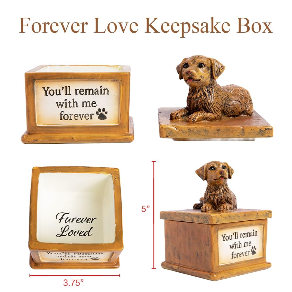 iHeartDogs Dog Memorial Keepsake Box – Pet Loss Sympathy Gift - This Urn for Ashes Feeds 5 Shelter Dogs in Honor of Your Beloved Pup iHeartDogs