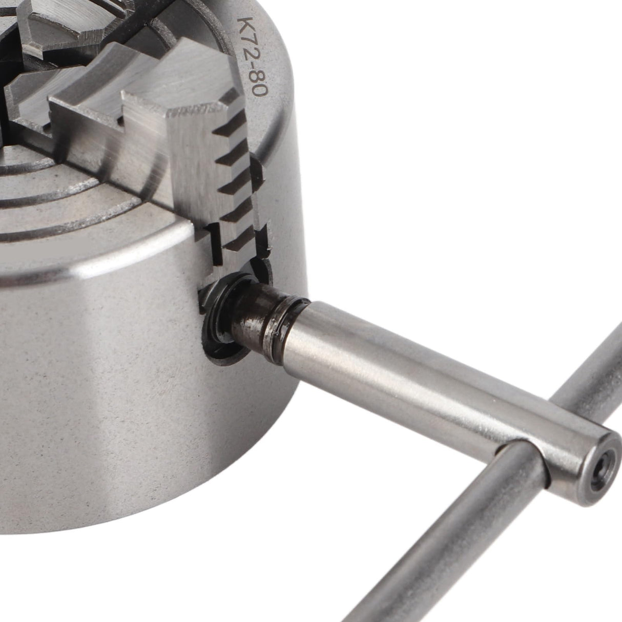 Lathe Chuck, K72-80 4 Jaw 3.15 Inch 4000r per min Independent and Reversible Jaw Metal Lathe Chuck Turning Machine Accessories with 1 Hex wrench and 3 Screws Zetiling