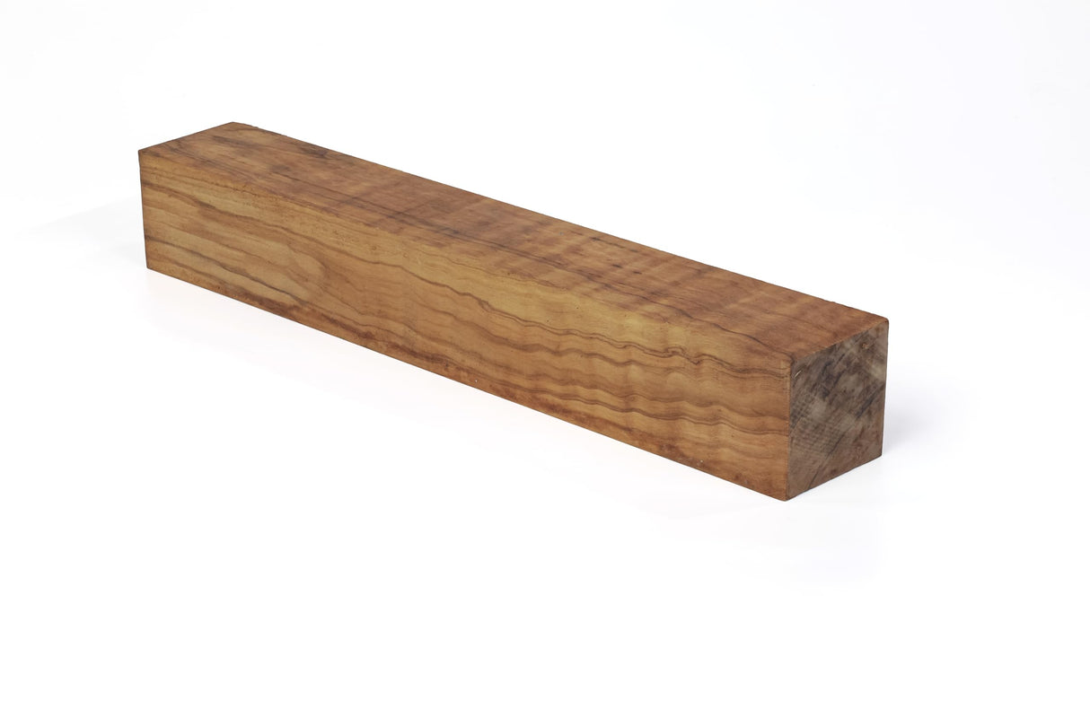 Exotic Wood Zone Olivewood Turning Blank - Hardwood for Eco-Friendly Woodworking, Woodturning, Wood Lathe, Sustainable Wood, Woodcraft, DIY Projects 1-1/2" x 1-1/2" x 12" Exotic Wood Zone
