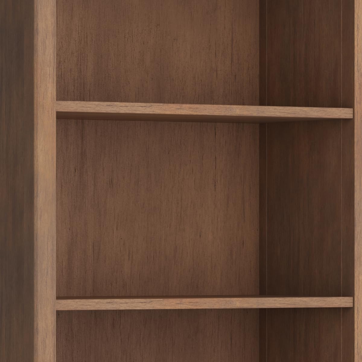 SIMPLIHOME Amherst SOLID WOOD 30 Inch Wide Transitional 5 Shelf Bookcase in Rustic Natural Aged Brown, for The Living Room, Study Room and Office SIMPLIHOME