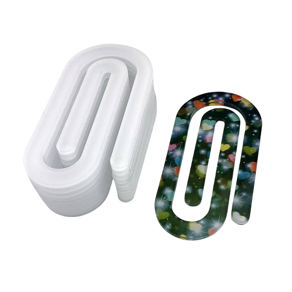 Sublimation Blank Thermal Acrylic Single-Sided White Approximate 4 x 2 Inch Jumbo Paper Clips 10 Packs Generic