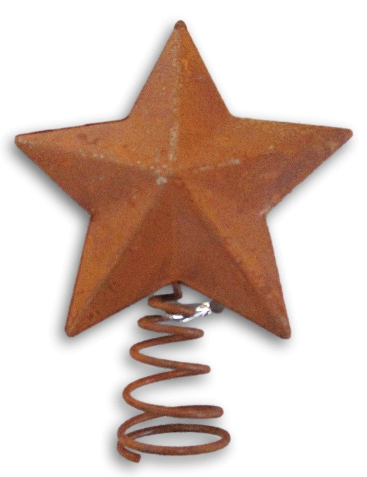 Rust Metal Star Mini Tree Topper - 2.75 Inches, Brown My Little Christmas